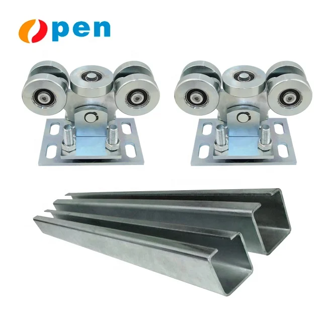 steel sliding cantilever door heavy duty 5 wheel frame suspension gate wheel,Cantilever roller for electric sliding gates.