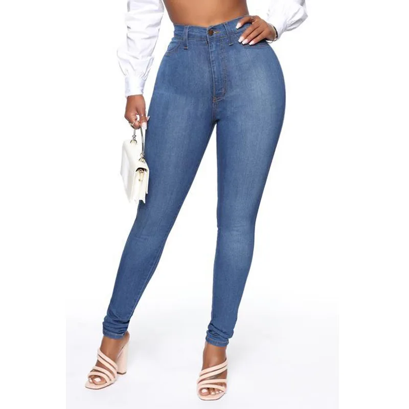 Women Stylish Pants Durable Button Breathable Women High Waist Skinny  jeans for women