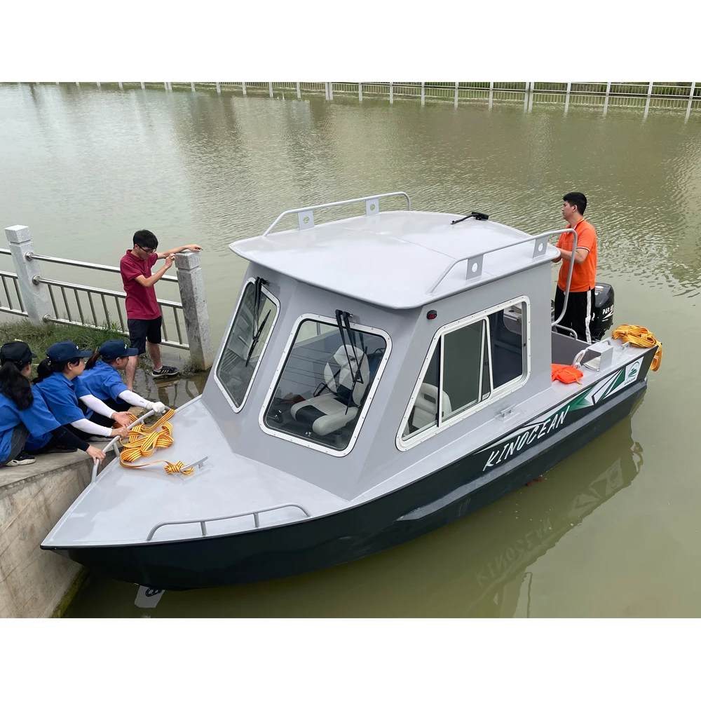 Cuddy Cabin fishing cruiser hardtop enclosed all welded aluminum boat 22 foot