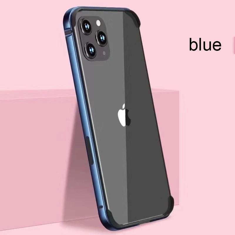 Бампер с алюминиевой рамкой для iPhone 12 бампер из металлического сплава и стали Mini Pro