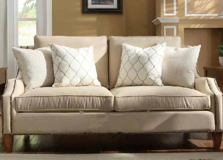 Luxury Muebles 3 seats Fabric Cheer sofa set designs modern for living room furniture