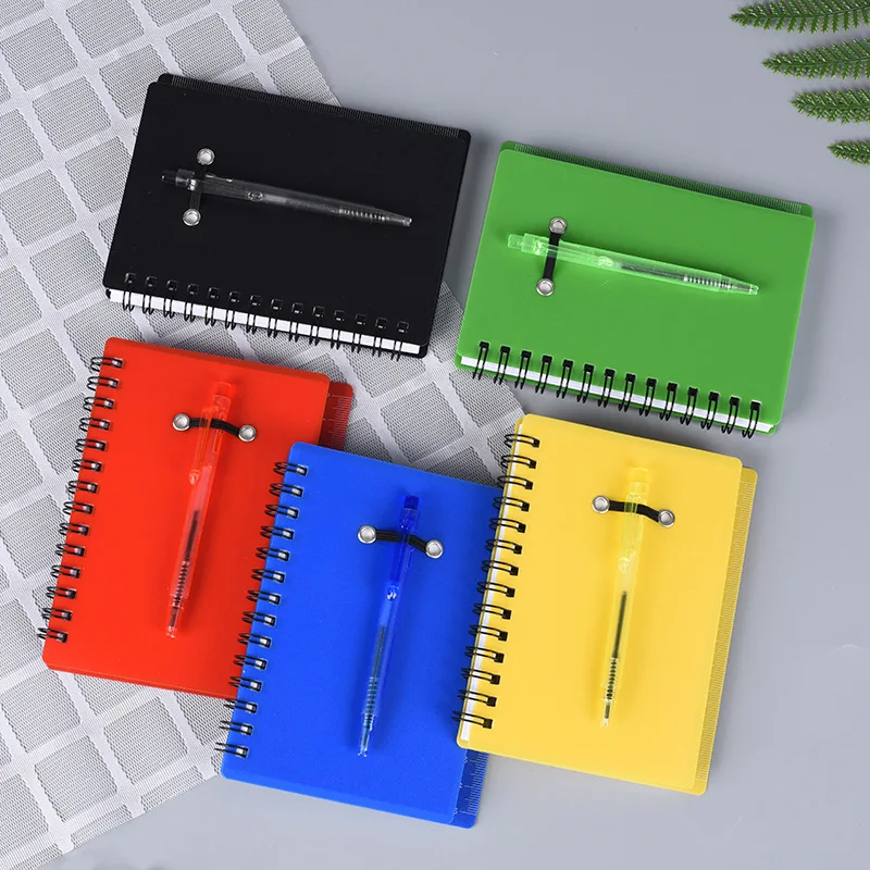 Inspirational Lined Spiral Notebook with Pen and Sticky Notes Lined Notepad with Pen in Holder Notebooks for Work Lined Notepad