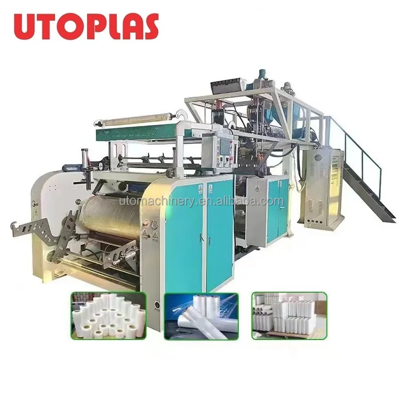 UTOPLAS LLDPE CPE TPE Cast embossed Stretching Film making machine
