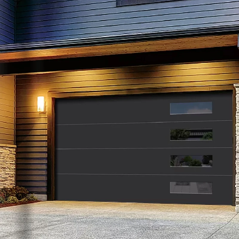 Commercial Motorized Garage Exterior Door Steel Residential with Small Door