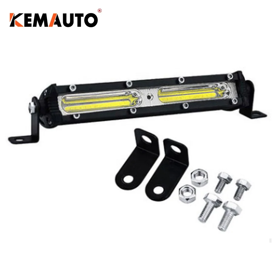 Заводская поставка, хит продаж, 7 дюймов, 18 Вт, Однорядный светодиодный рабочий свет, 6000 К, 9-36 в, 18 Вт, COB, Светодиодная панель для грузовика, внедорожный свет