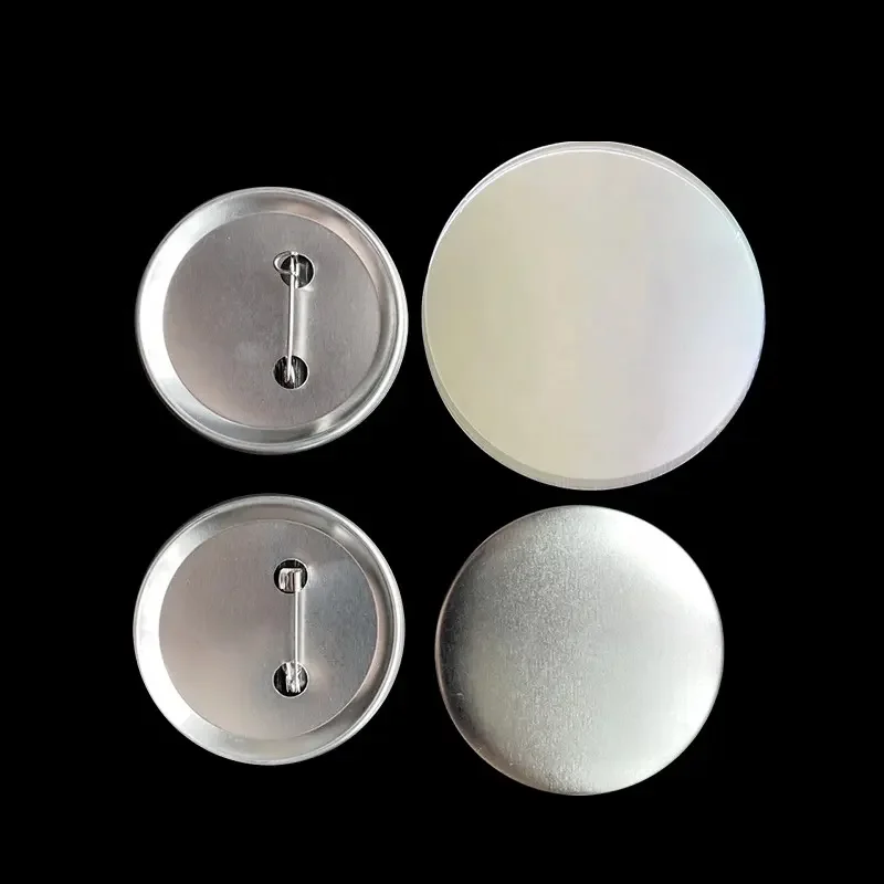 Promotion Cheap Metal Badges Supplier Custom 75mm Round Shaped Tinplate Components Button Pins for DIY