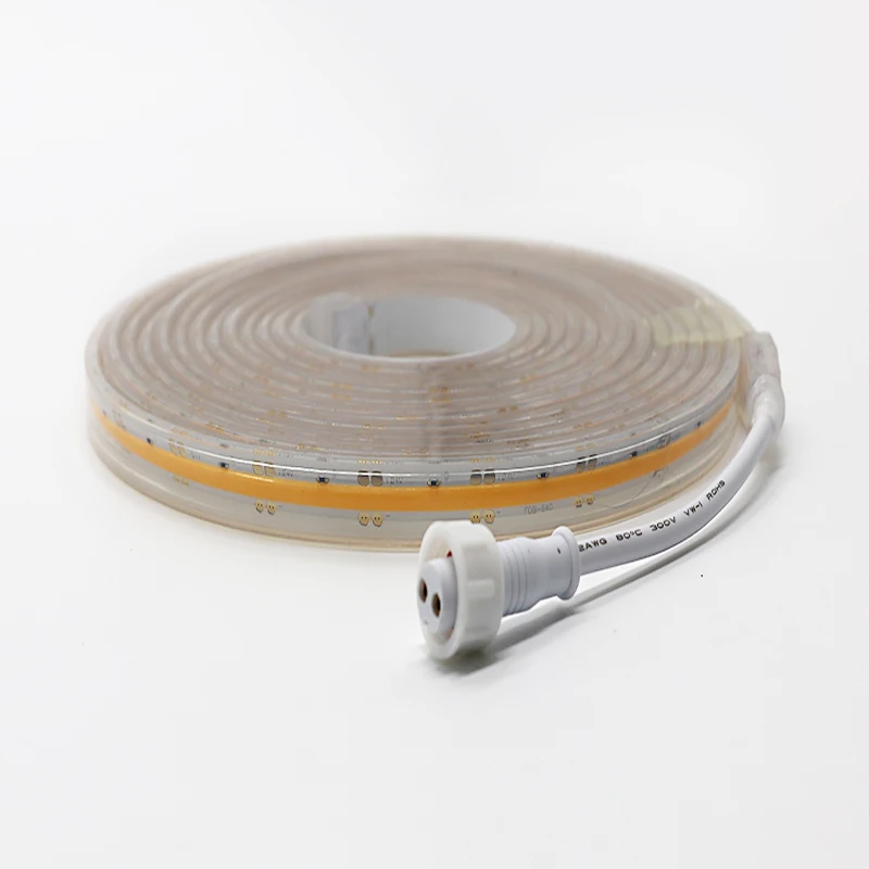 New LED Designs DC 12V/24V Waterproof uniform illumination high density cob Fob rgb led strip