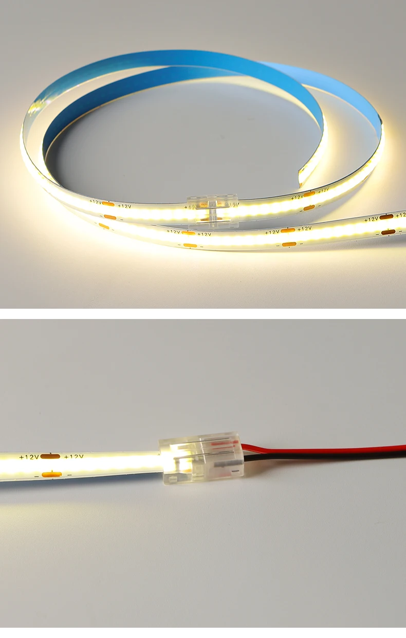 New Crystal Clip Board to Wire | Board 2 3 4 5Pin 5mm 8mm 10mm 12mm Female Type LED COB strip Connector for Cuttable Lighting