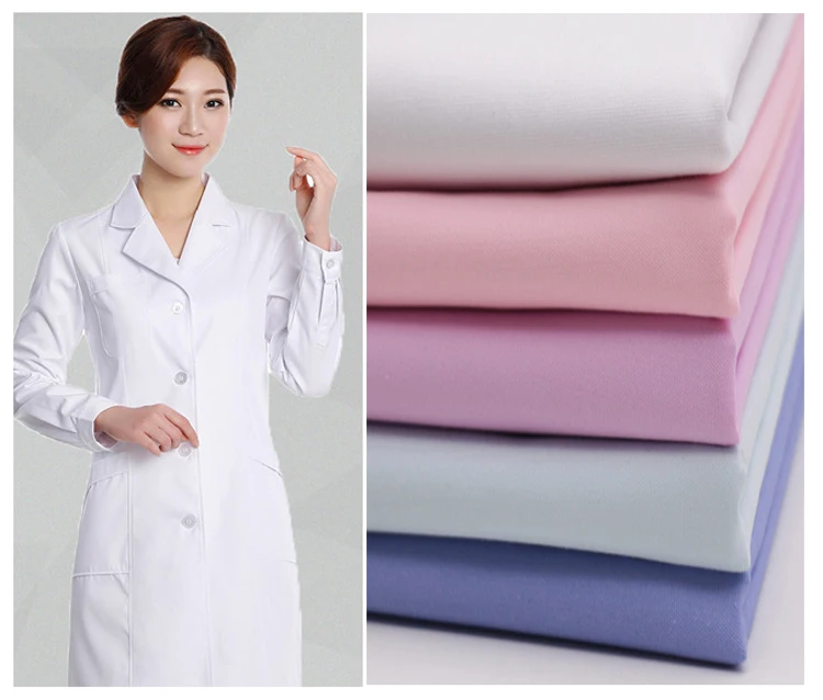 TC twill dyed uniform fabric used for school hospital nurse workers