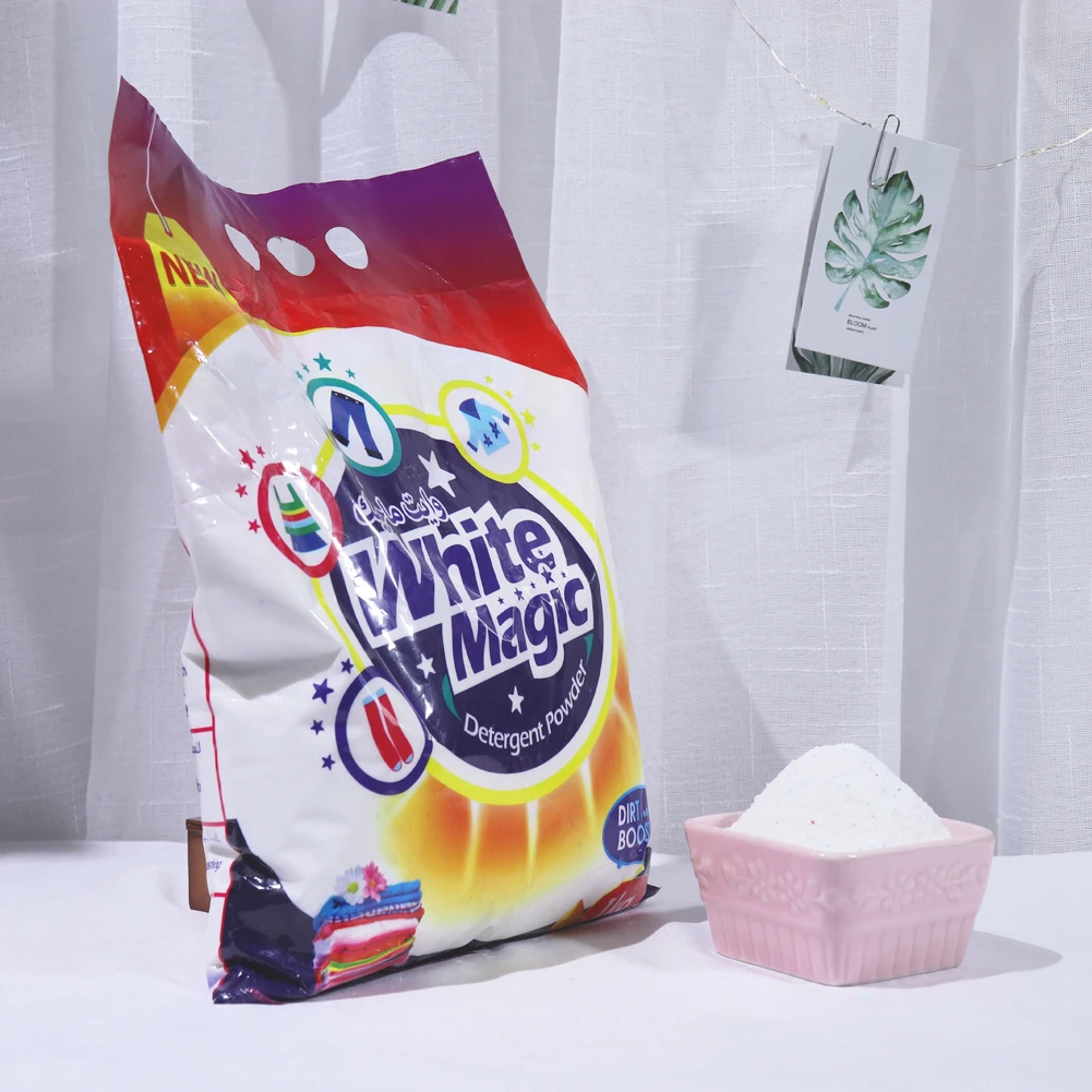 High foaming fragrance type  powder eco friendly white magic 1kg powder laundry detergent