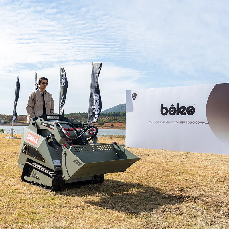 Boleo CE EPA Approved Full-hydraulic Mini Skid Steer Crawler Mucking Loader In Mining Mucking