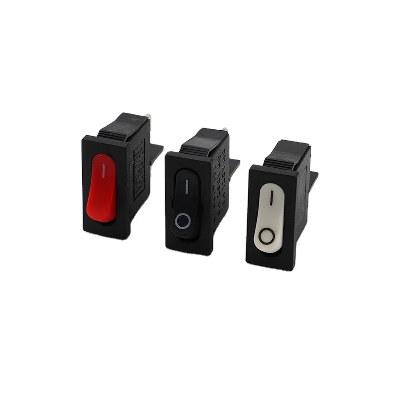 KCD1-110 thin rocker switch 2 pin 9.5*21MM rocker switch 6A 250V 10A 125V