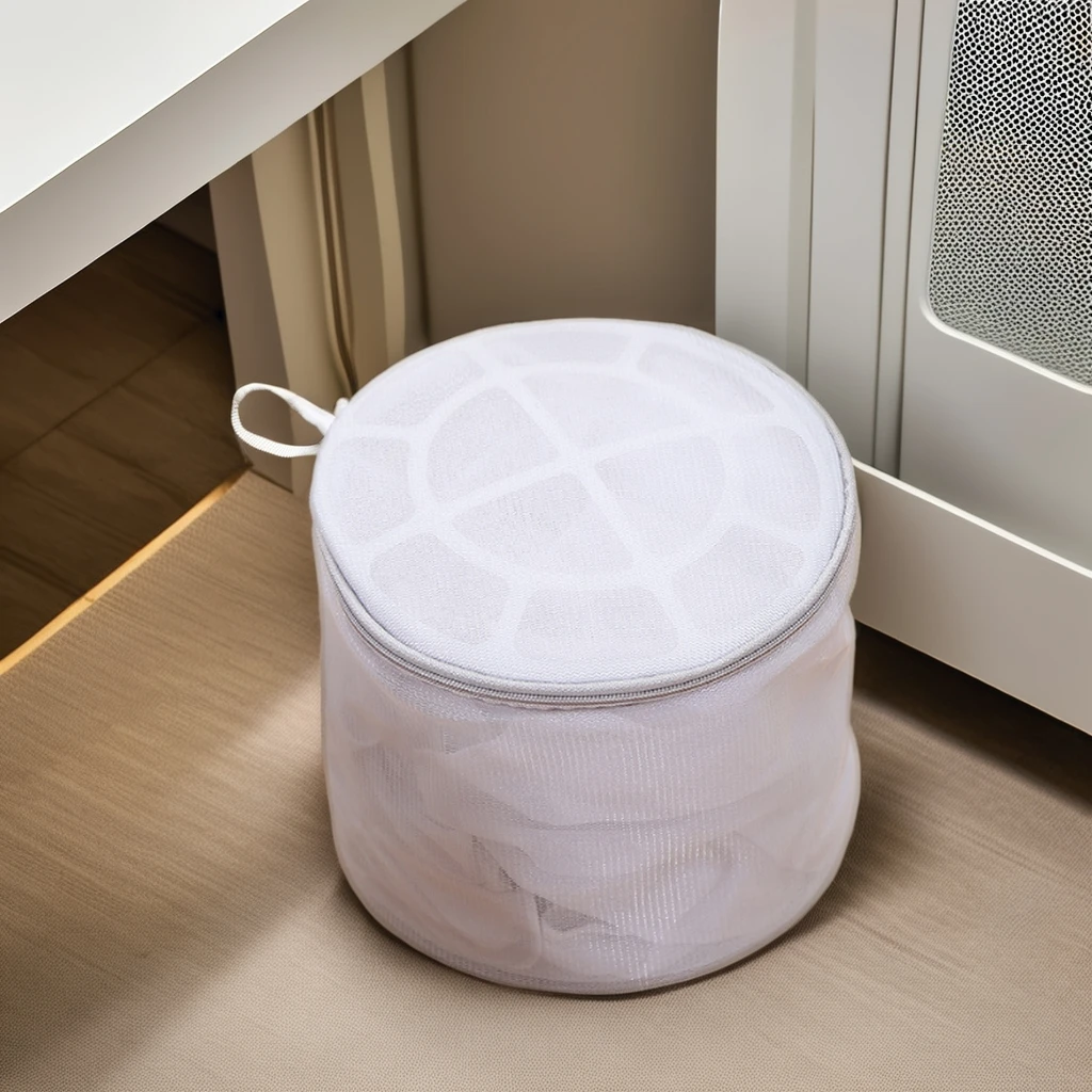 Custom Travel Printed Polyester Mesh Laundry Washing Bag for Dirty Clothes for Use with Washing Machine Laundry Bag