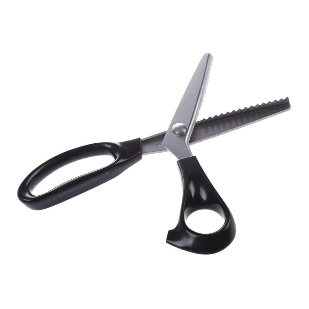 Stainless Steel Handled Zig Zag Fabric Craft Scissors Sewing Scissors Tailor Scissors Pinking Shears for Fabric