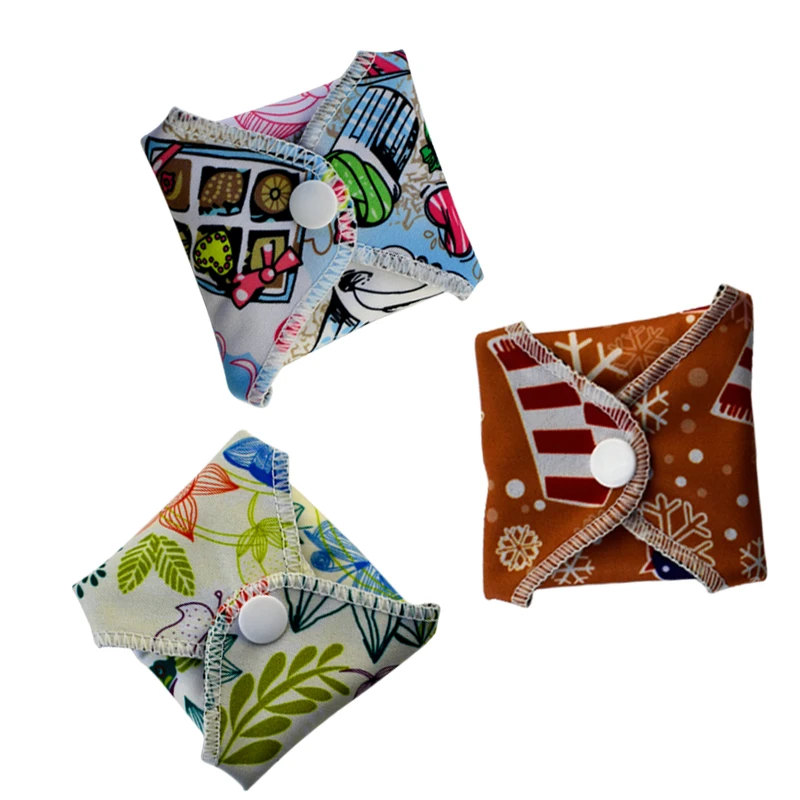 Feminine Cloth Organic Pad Menstrual Washable Reusable Sanitary Bamboo Panty Liner Aneercare Comfortable Offered Winged 10.5g CE