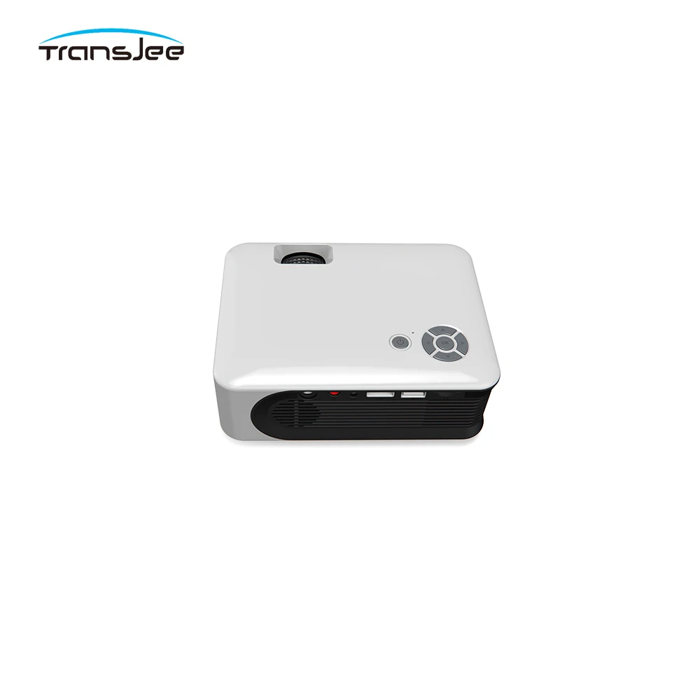 Transjee pocket mini portable projector home theater smart projector high lumens wifi projector built in battery