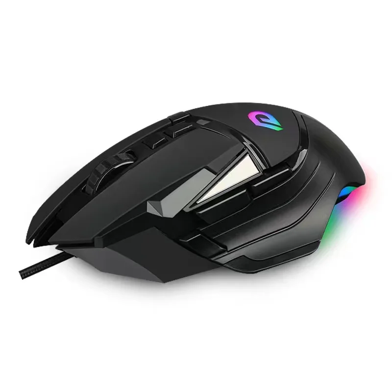 Manufacturer Customized Wired USB 7200DPI RGB backlight  8 buttons can be customized macro-programming Gaming Mouse