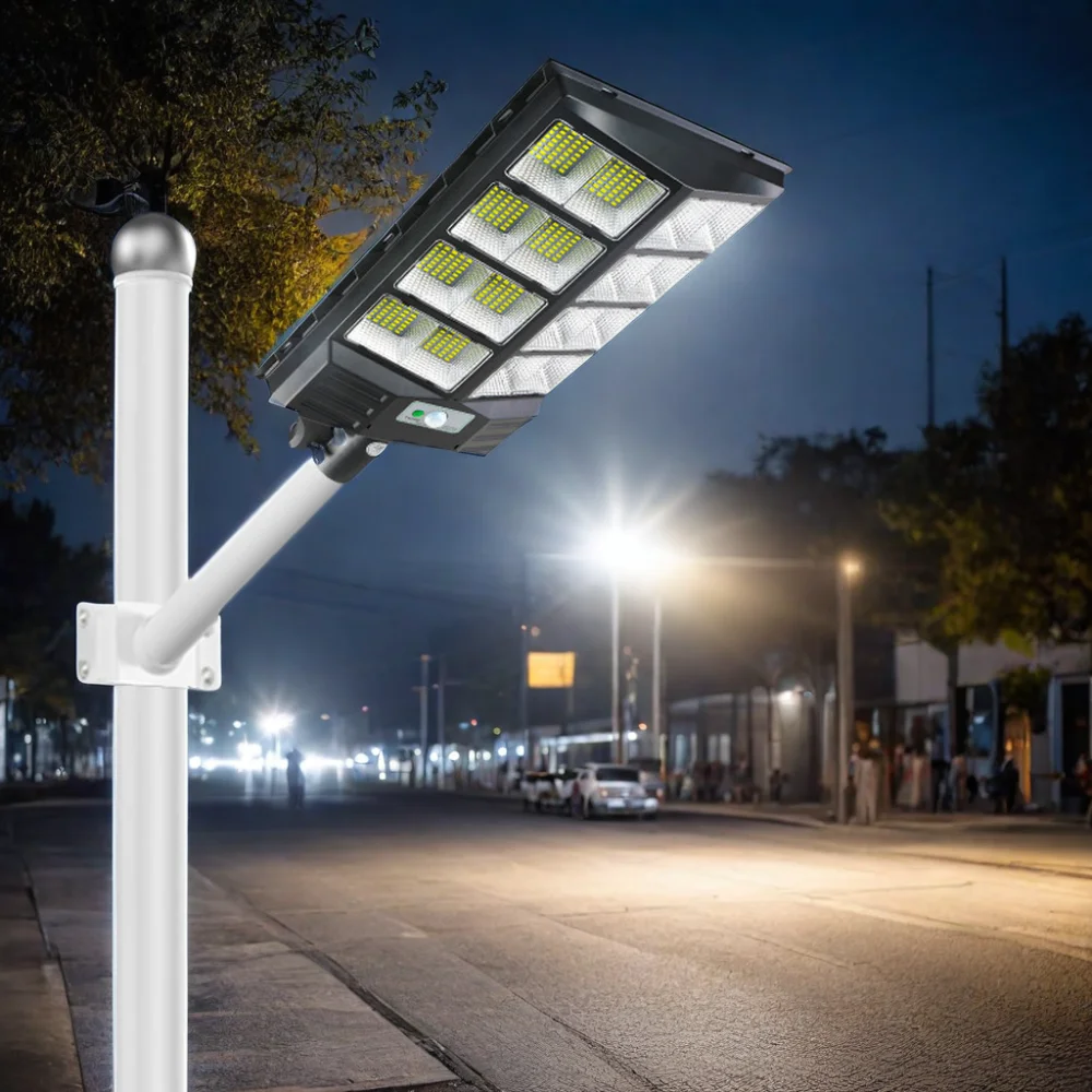 Hot Sale Induction All In One IP65 Solar Street Light Lamp Outdoor Swith Remote Control Parking Lot Yard Led Solar Street Light