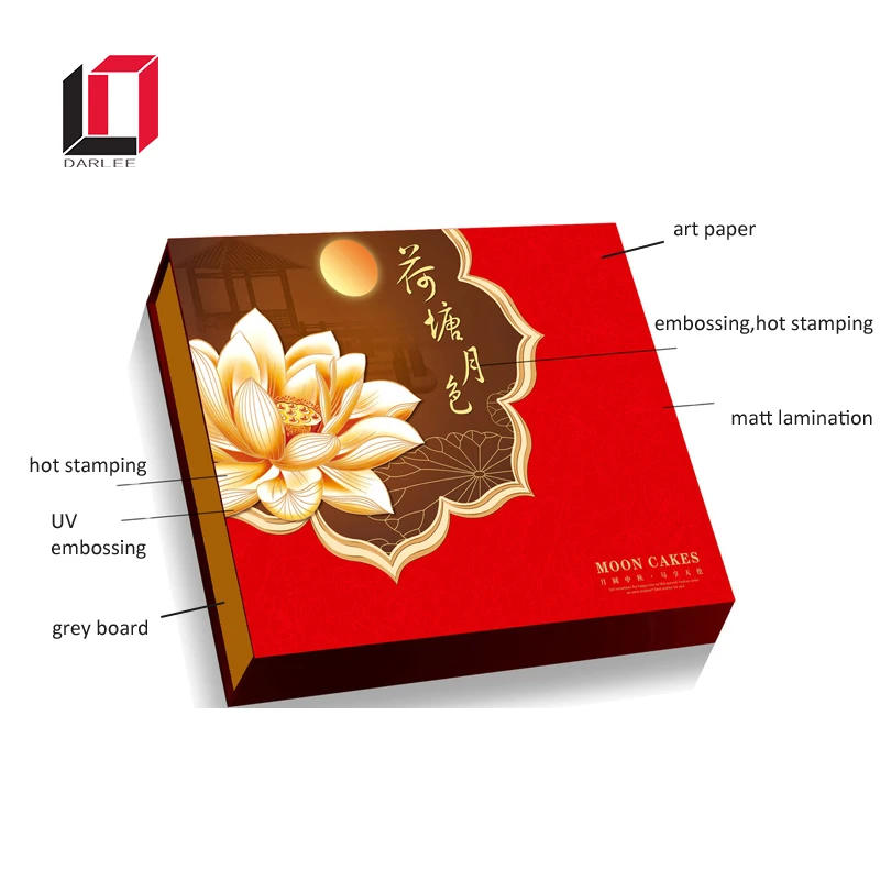 China high quality paperboard luxury mooncake box