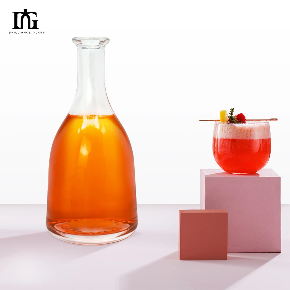 High quality 500ml custom empty frosted 700ml spirits bulk wine alcohol glass bottle for liquor whiskey vodka bottle