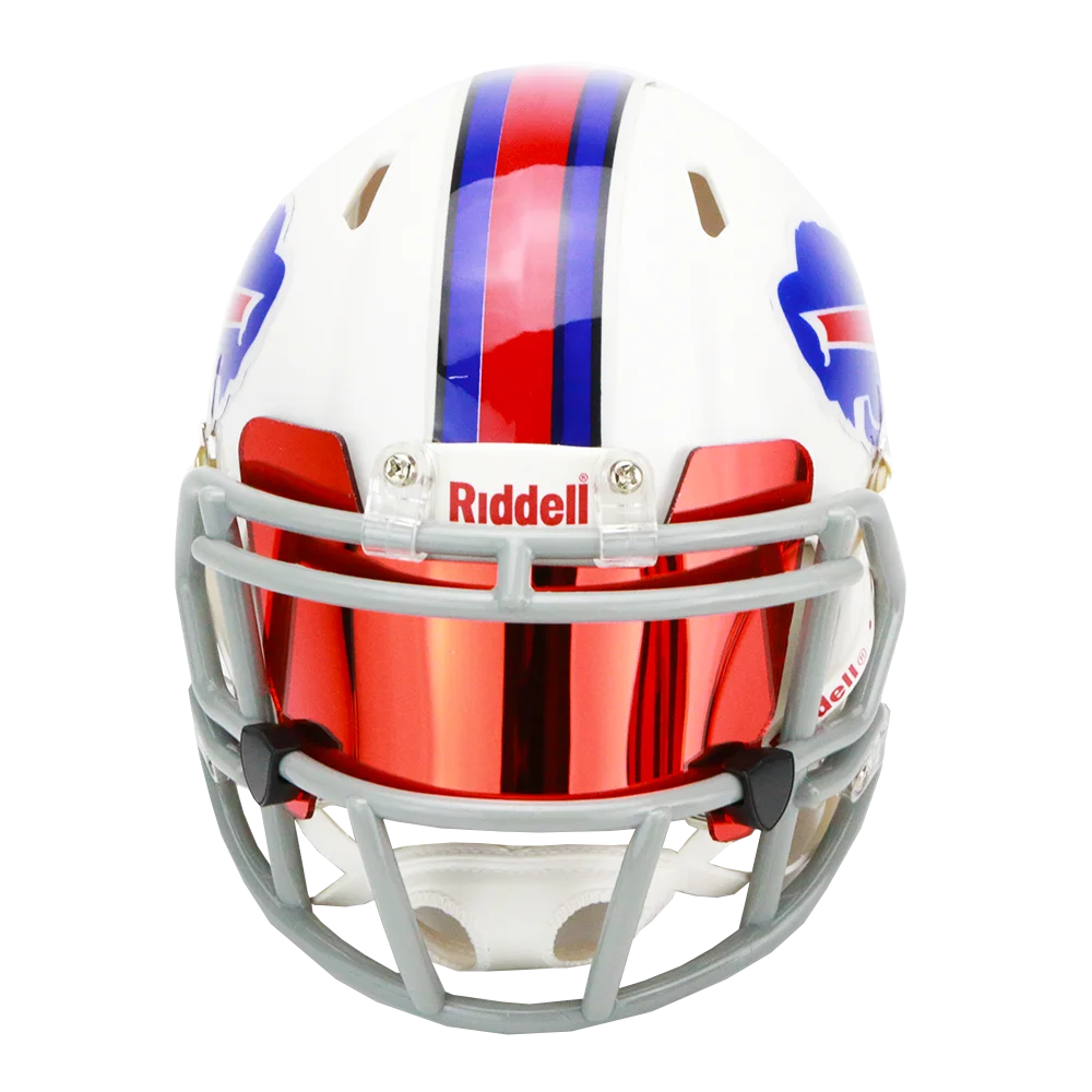 Mini Size Football Helmet Visor Smoke Silver Mini Visor with Clip