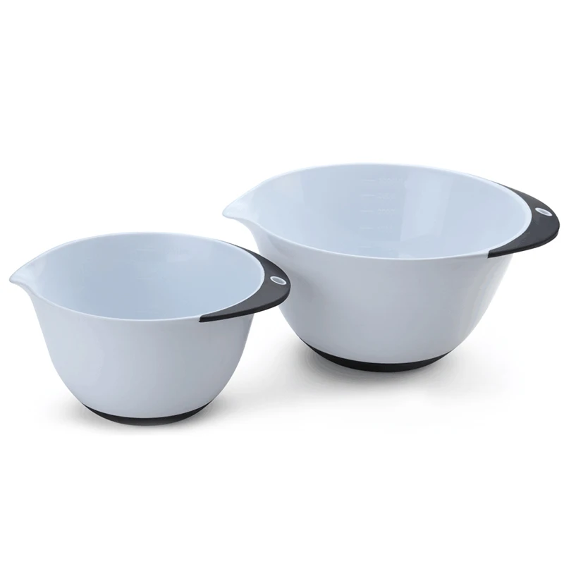 
Amazon kitchen best selling good grip custom collapsible plastic salad mixing bowls set 