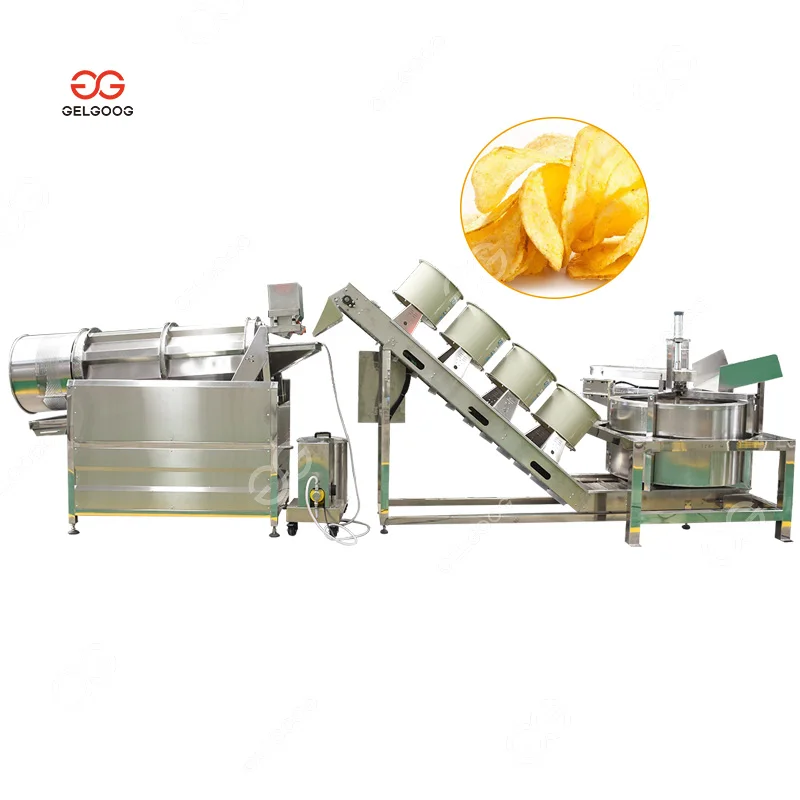 GELGOOG Factory Price Automatic Electric Groundnut Deep Frying Equipment Peanut Fryer Machine