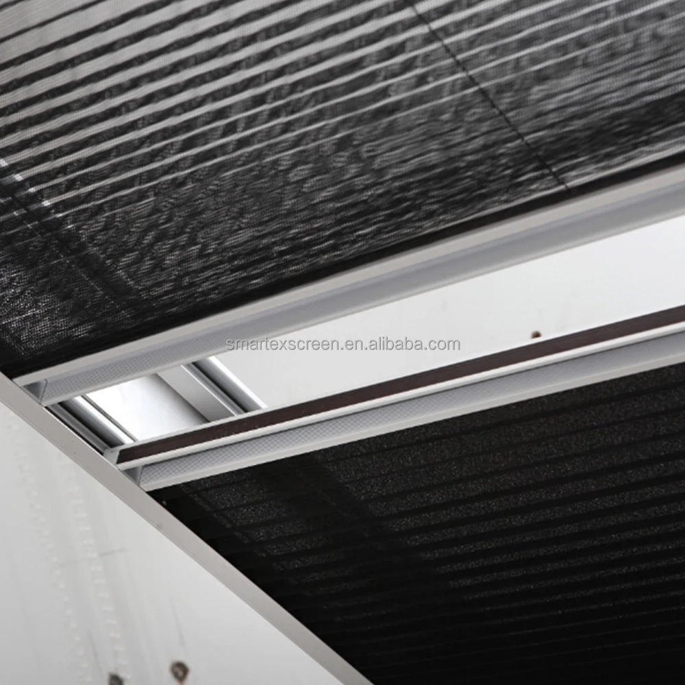 Folding mosquito net aluminum frames polyester screen skylight window mosquito netting sliding balcony window