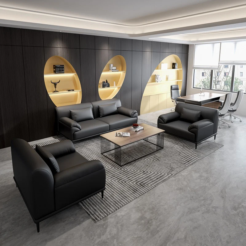 Мебель Mingmeng, модульные диваны, диван, кожаный набор, простой стиль, коммерческая офисная мебель, одиночный офисный диван