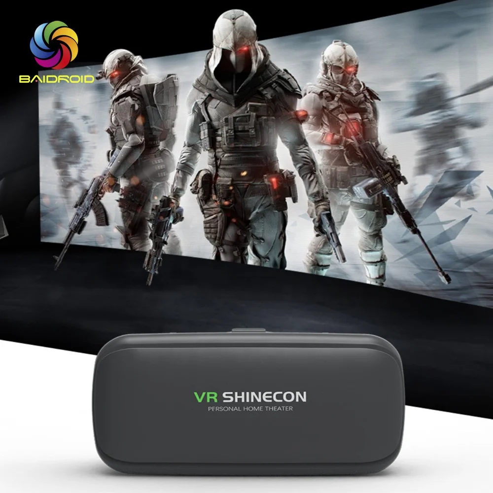  [С контроллером] 3D VR гарнитура Bluetooth светящиеся очки для мобильного телефона стекло с