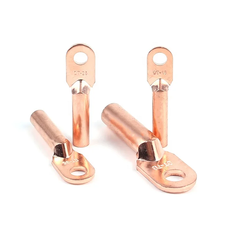 DT Electrical Aluminum Tinned Plated welding Ring Round Copper Brass Battery Wire Tubular Terminals Connectors Crimp Cable lugs