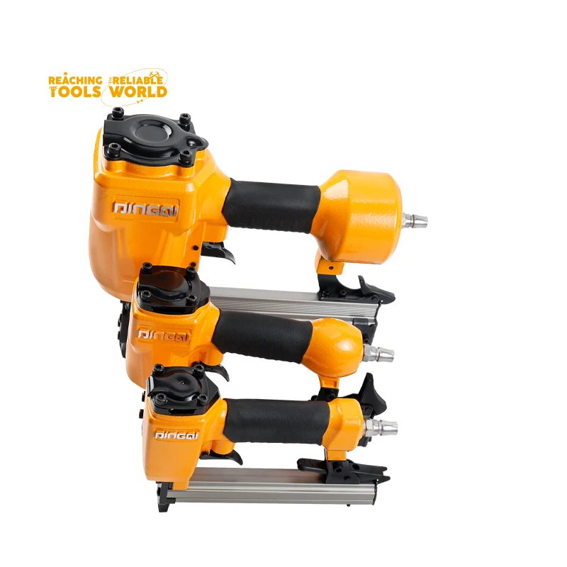 DINGQI F50 Direct 18 Gauge Air Nails Gun 15-50mm Brad Nail Gun Pneumatic Brad Nailer Stapler Gun