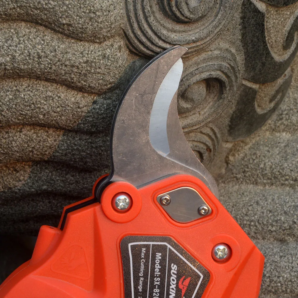 820 Electric Pruning Shears with Brushless Motor, Professional 20mm Electric Scissors Cutting Branches with rechargeable Battery