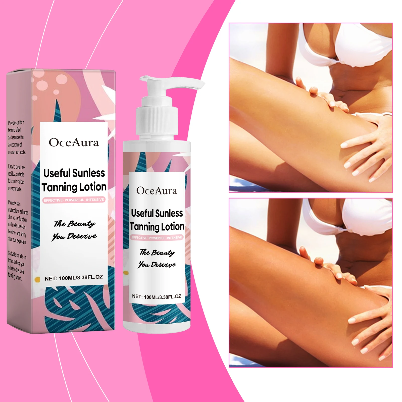 Oceaura Private Label Tanning Lotion Nourishing Body Tanning Lotion Gentle Tanning Lotion For Women