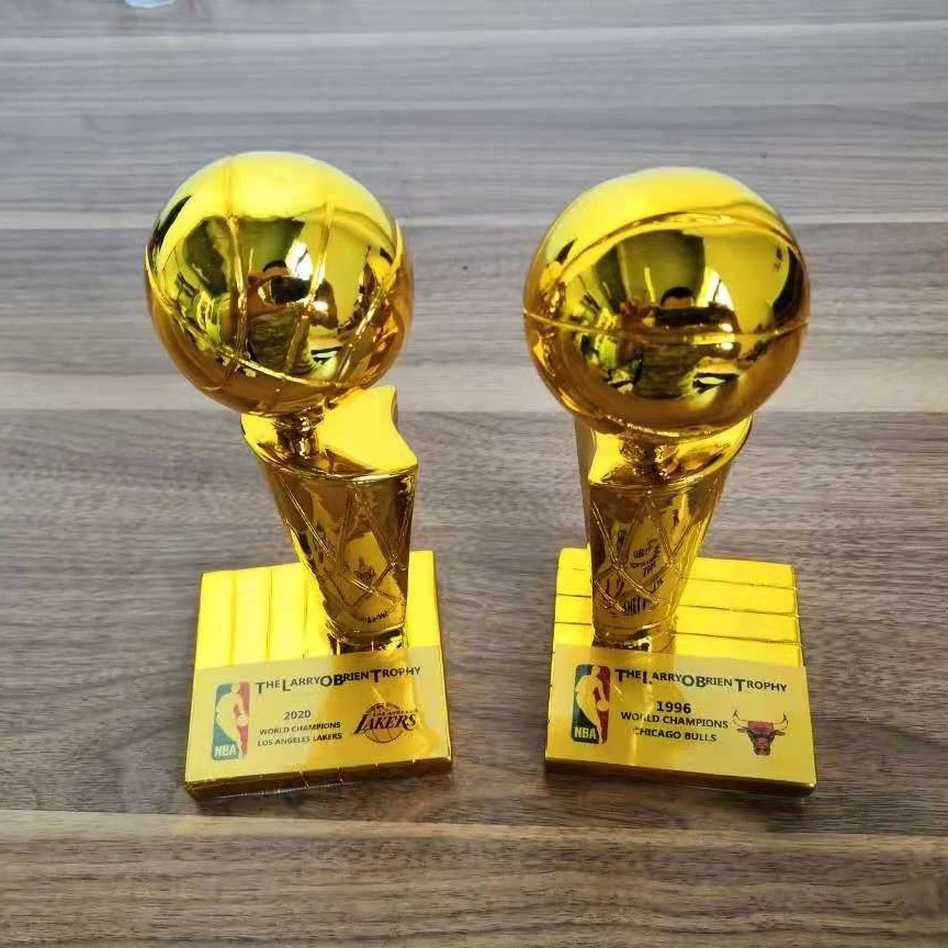 Новинка на заказ Трофей чемпионов баскетбола высокий позолоченный трофей 6 дюймов из полимерной