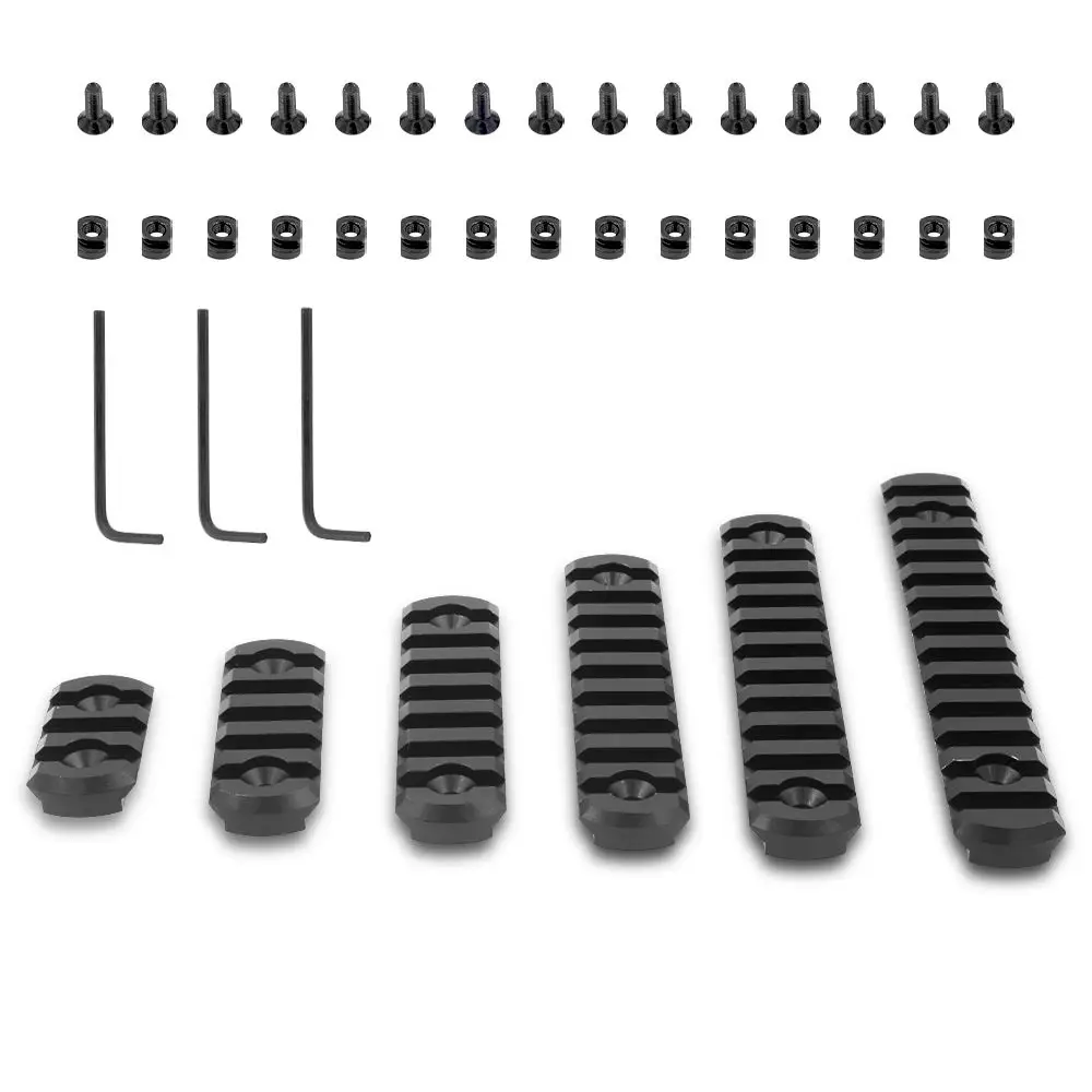 Tactical Hunting Accessories Tactical Scope Mount Track Metal Aluminum Block 3 5 7 13 Slots Universal Track Kit Pack