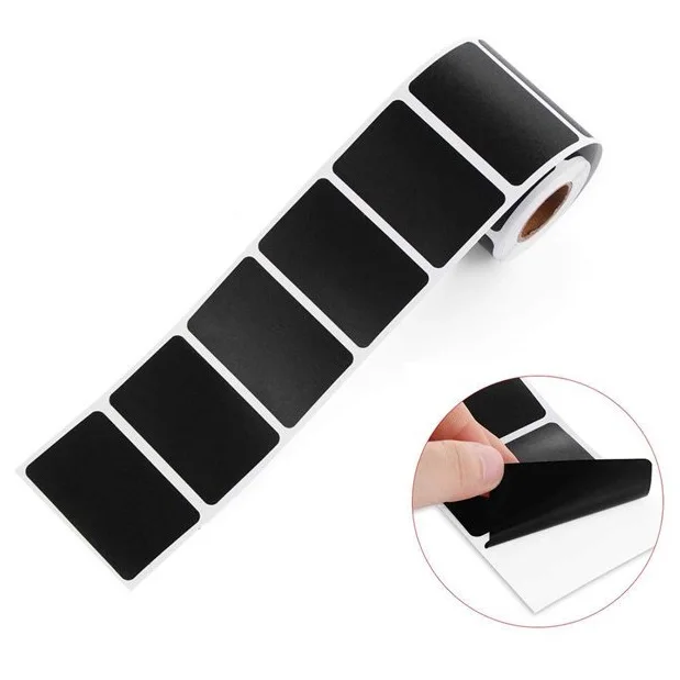 Craft Kitchen Jars Organizer Labels 1500pcs Per Roll Chalkboard Chalk Board Sticker Black Board Roll