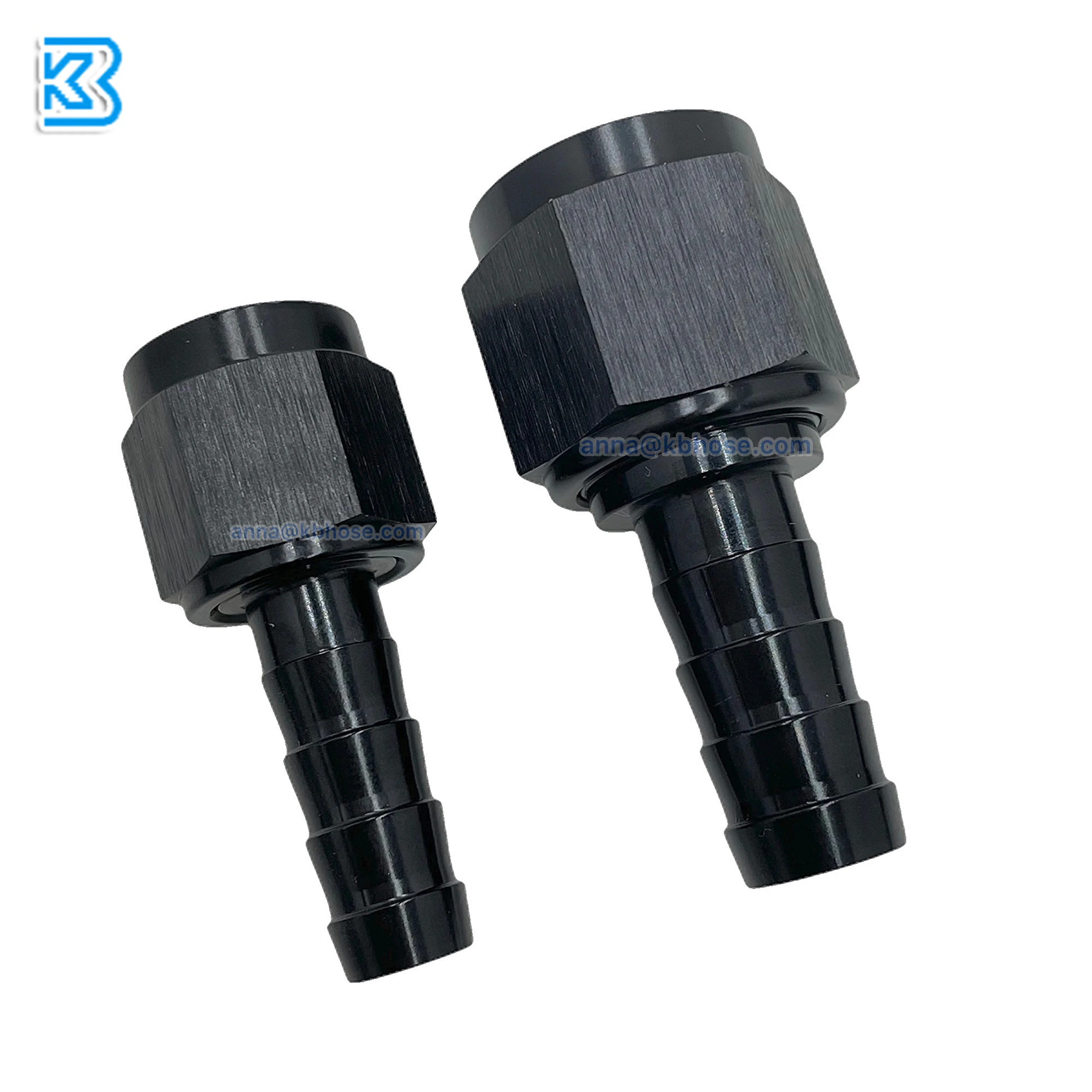 Crimp Press On Swivel An6 An8 An10 An12 AN16 Straight 45deg 90deg Hose Ends An Fitting