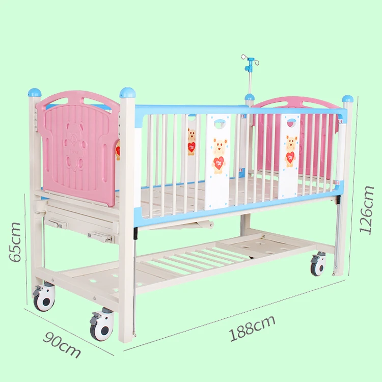 Best Designer Wholesale Movable Children Hospital Bed Child Care Bed With double cranks