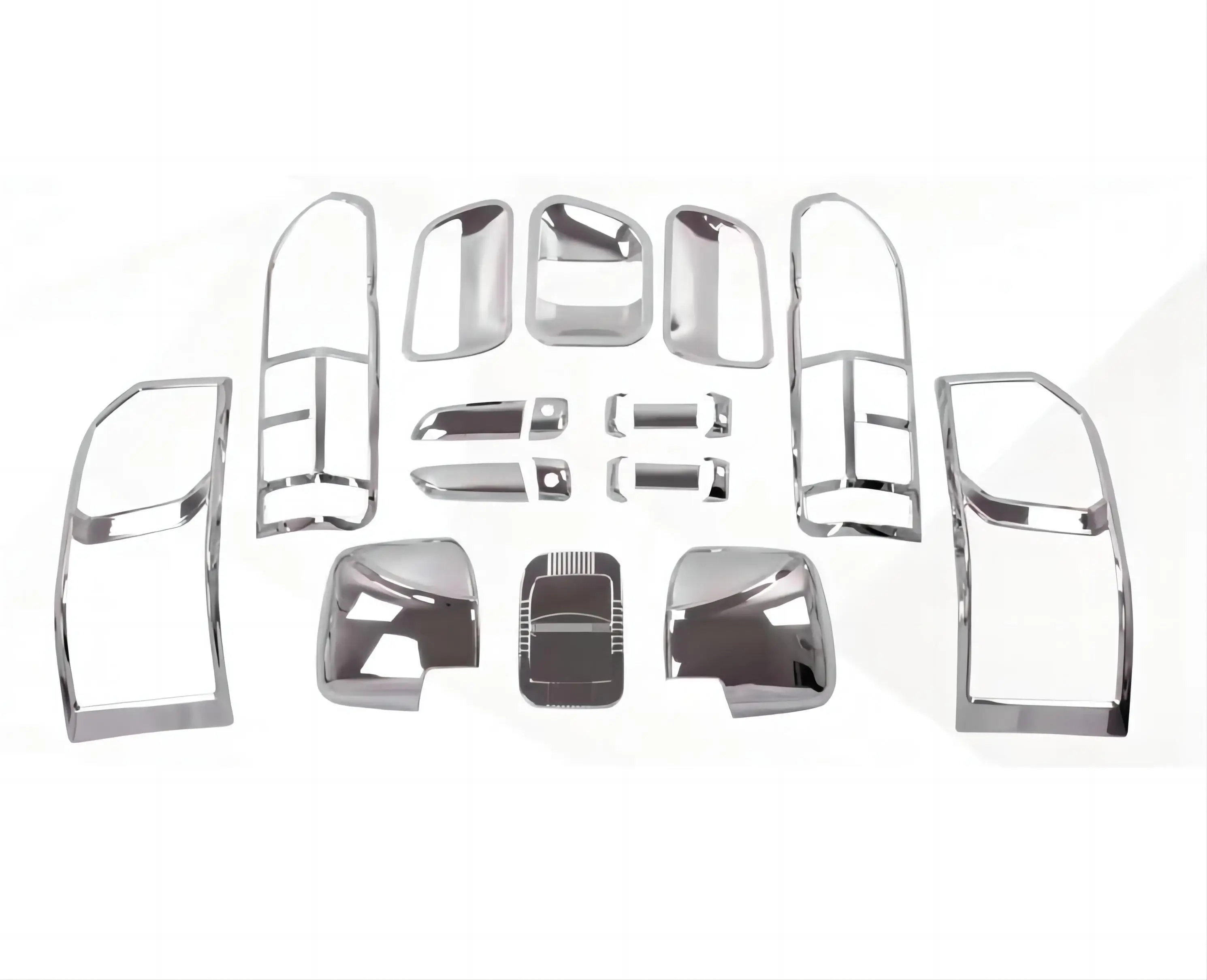Hot Sale Car Accessories Exterior Trim Set Kit Decoration ABS Chrome For Toyota Hiace 2008
