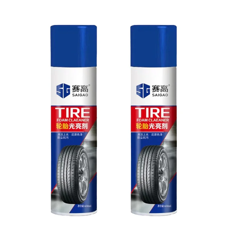 SAIGAO Tire And Trim Coating Wheel Care Tire Spray Brightening Tire Cleaner Spray For Automobile