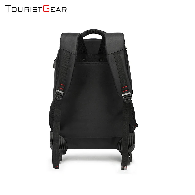 2022 trend hot multi-purpose travel trolley bag Oxford fabric trolley backpack two with trolley travel bag