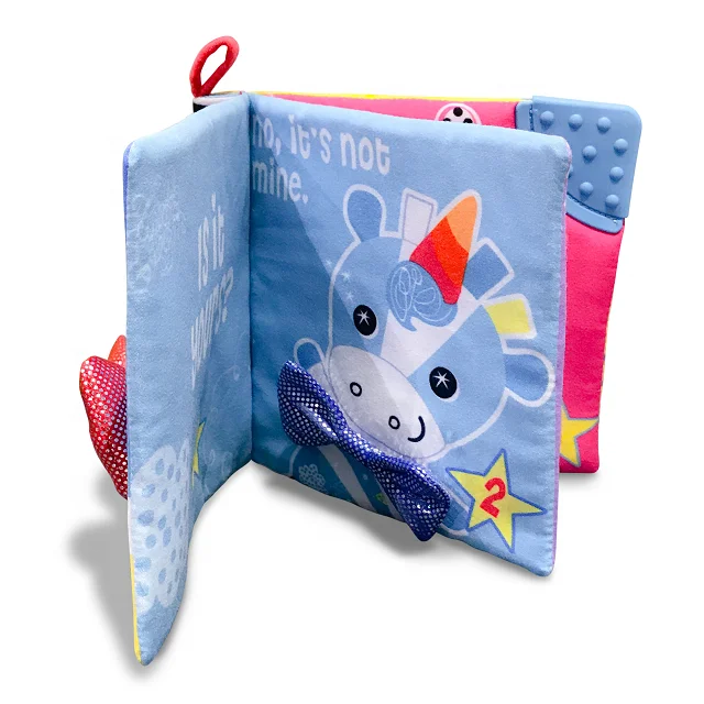 
Hot Selling Education Activity Funny Cute Baby Fabric Soft Book For Newborn 