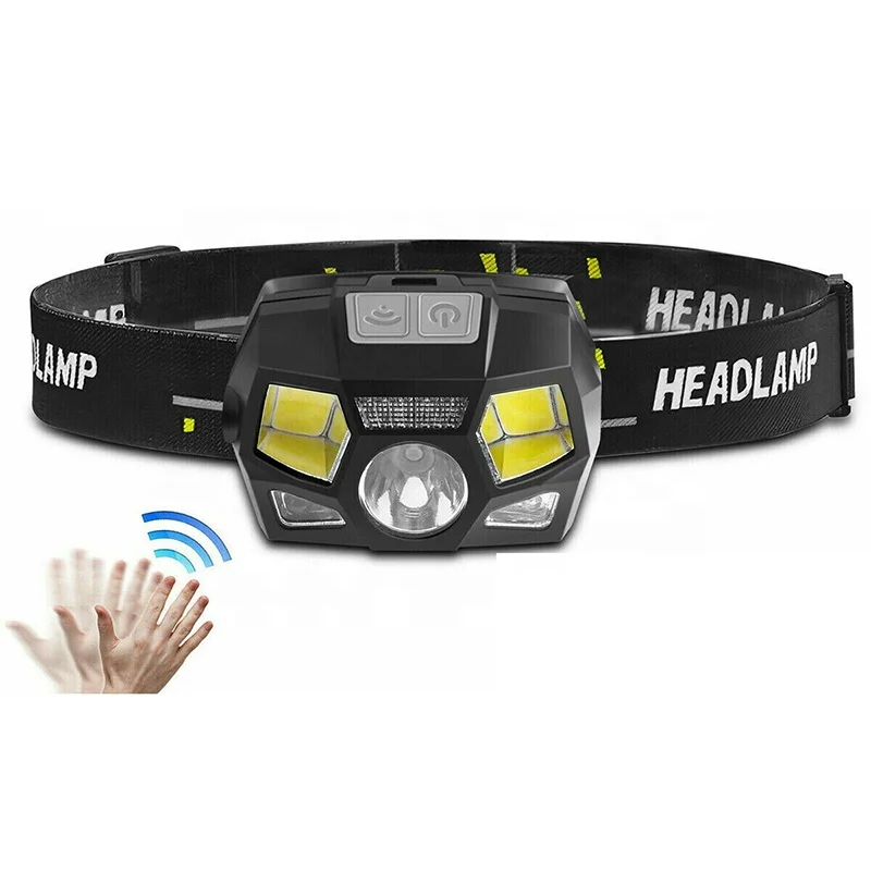 Emergency work lights motion sensor USB 1000 lumen rechargeable led headlight headlamp for camping, hiking, fishing, hunting
