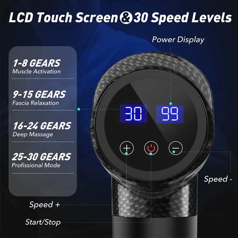 Dropshipping Best Cordless Handle Sports Electric Booster Impulse Percussion Deep Tissue Vibration Body Muscle Massage Gun