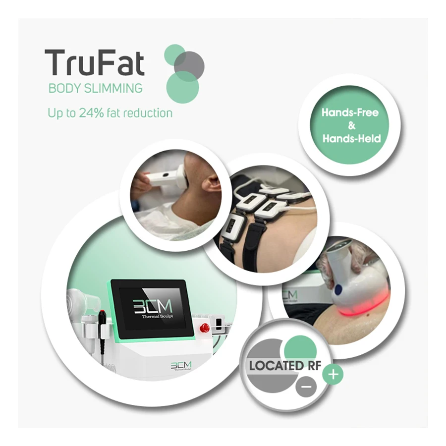 Newest Trusculpt id 8 Handle Painless Fat Reduction RF Body Sculpting Machine Trusculpt Trufat Slimming BCM Thermal Sculpt