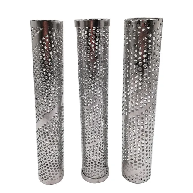 Sand Control for Oil Well Drilling and Water Well Exploration Stainless Steel Perforated Spiral Filter Tube