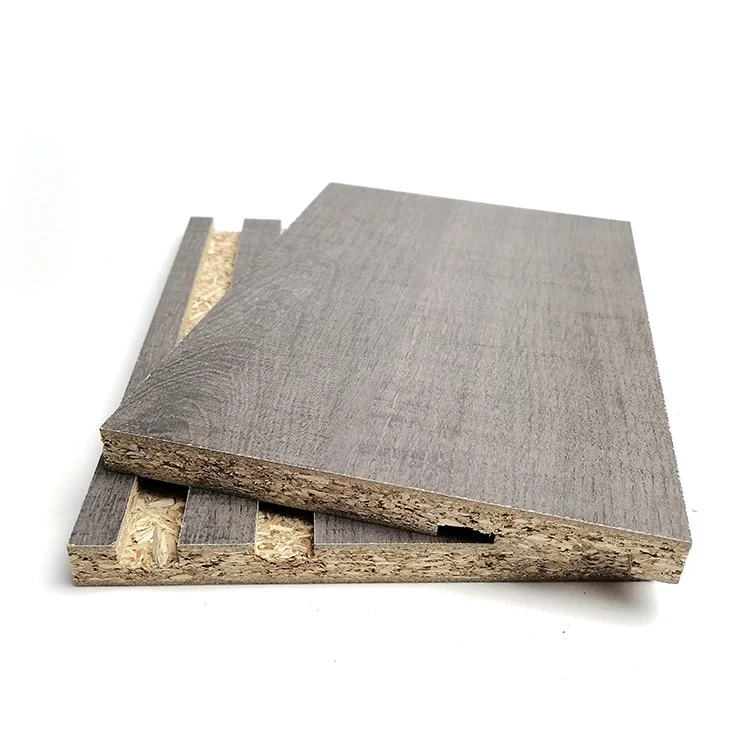 China Melamine Wood Grain Veneered Particleboard China High Quality Chipboard Laminated Particleboard