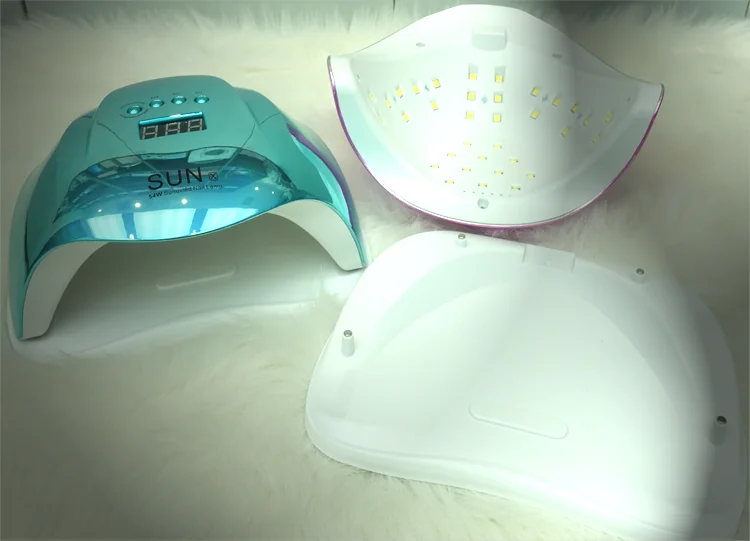 New Arrival Brilliant Colorful SUNX 54w UV Led Nail Polish Lamp for Curing Nail Gel
