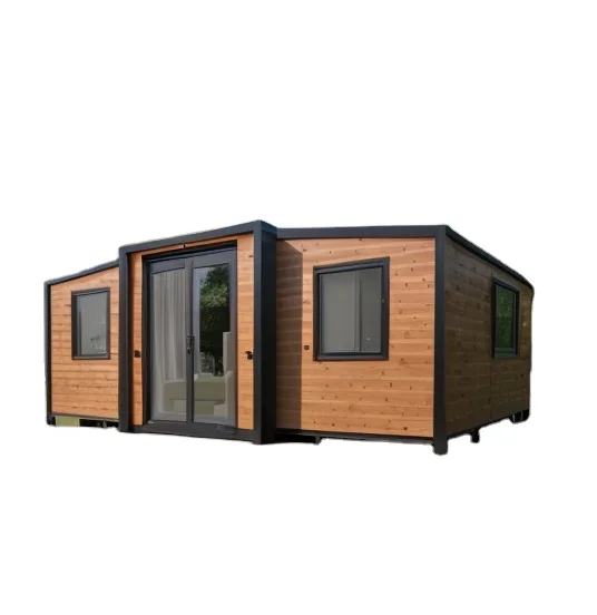 Popular style prefabricated steel structure luxury villa turn-key solution for vacation / home